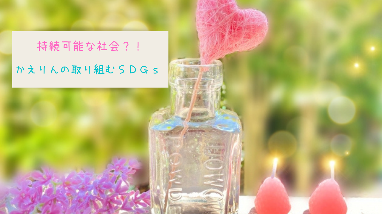 持続可能な社会はなぜ必要？【SDGsの取り組み：かえりん】
